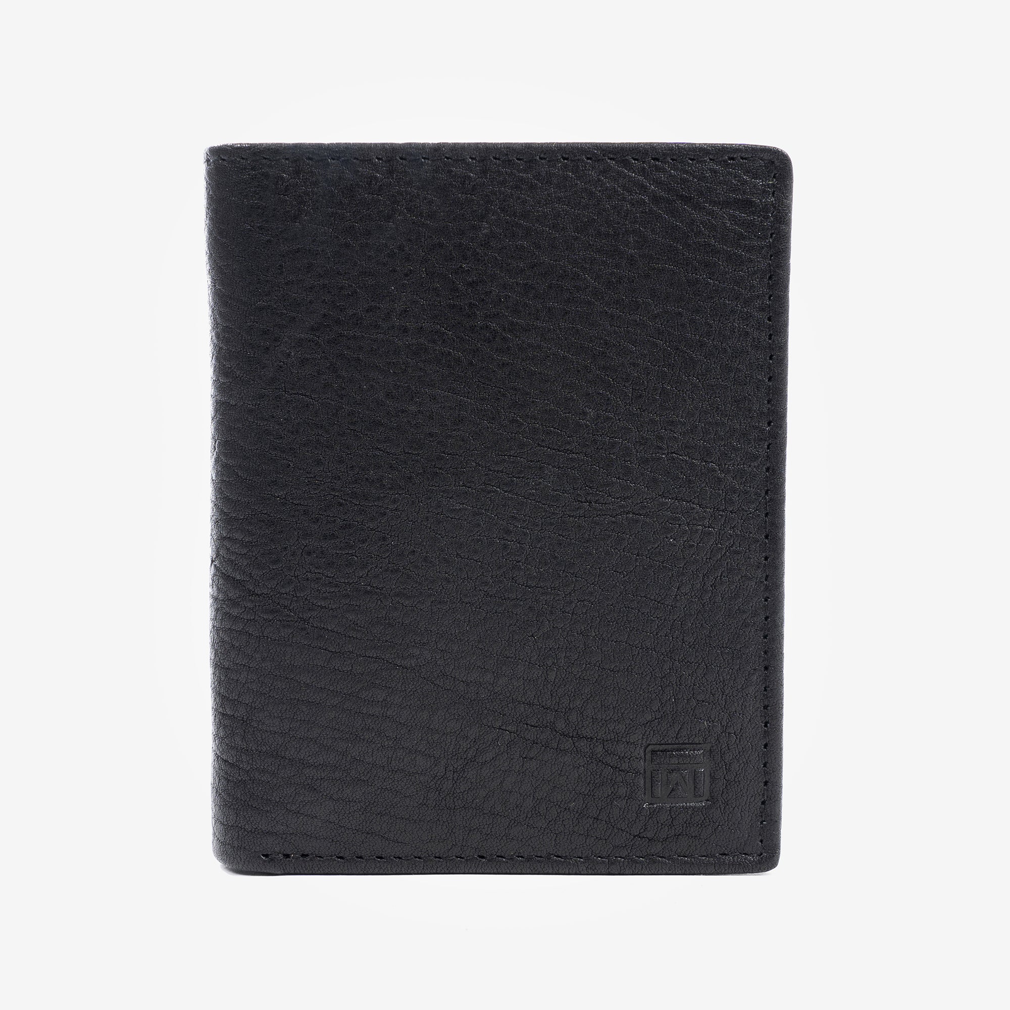 Carteira em pele genuína, Wash Leather Wallets Collection. 9x11 cm