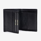 Carteira em pele genuína, Wash Leather Wallets Collection. 9x11 cm