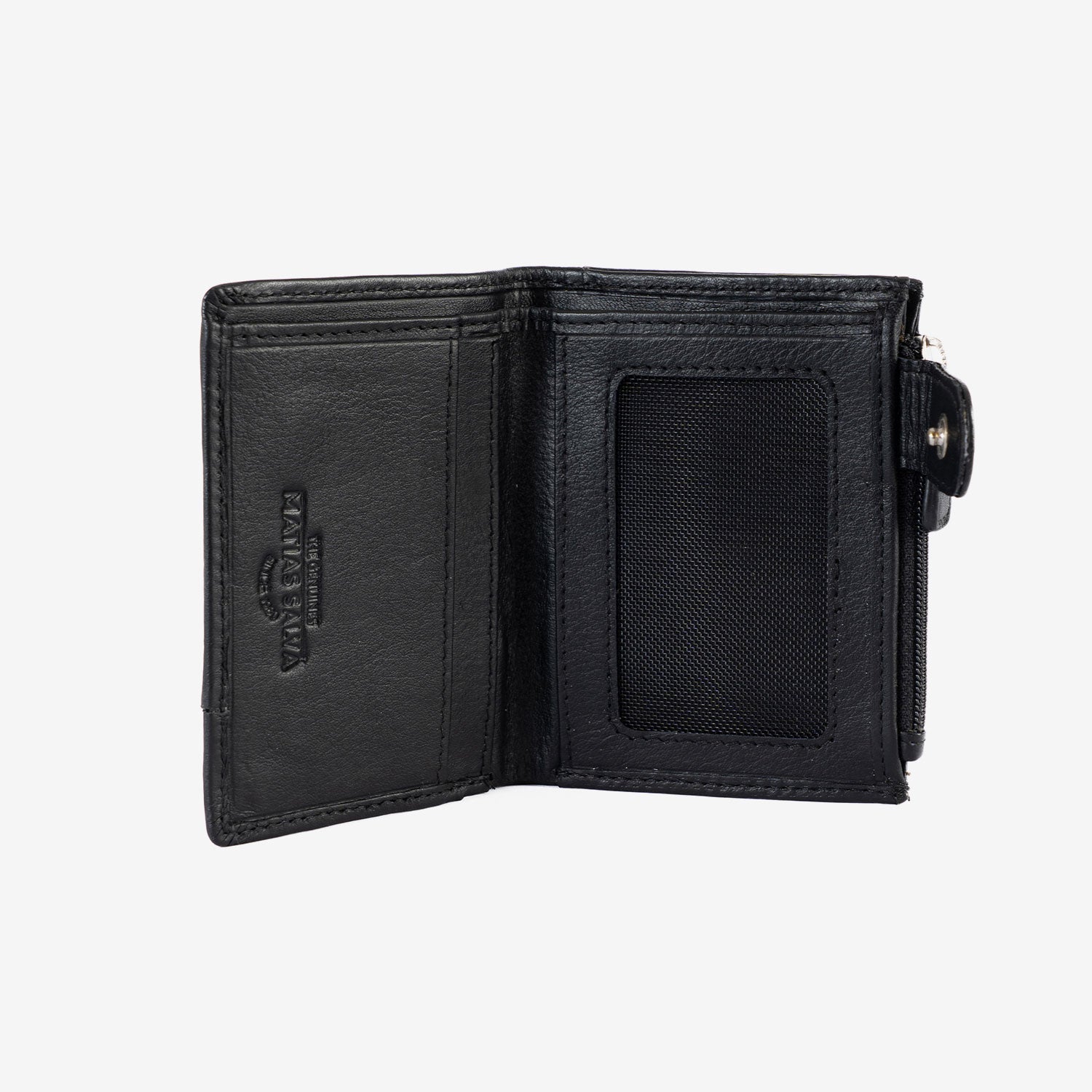 Carteira para homem, Série Roots. 8 x 10,5 cm