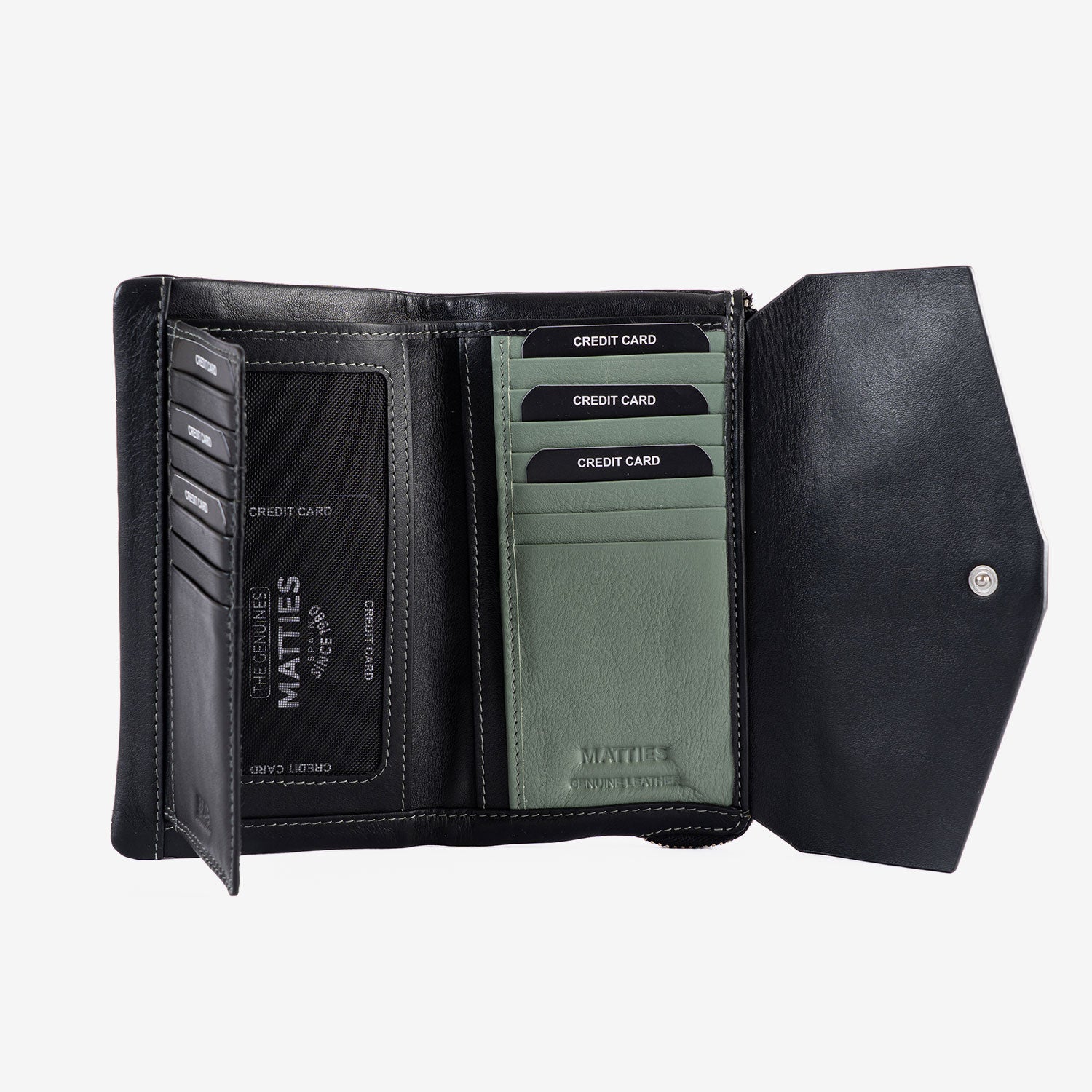 Carteira grande de senhora, Série Noa. 17 x 10 cm