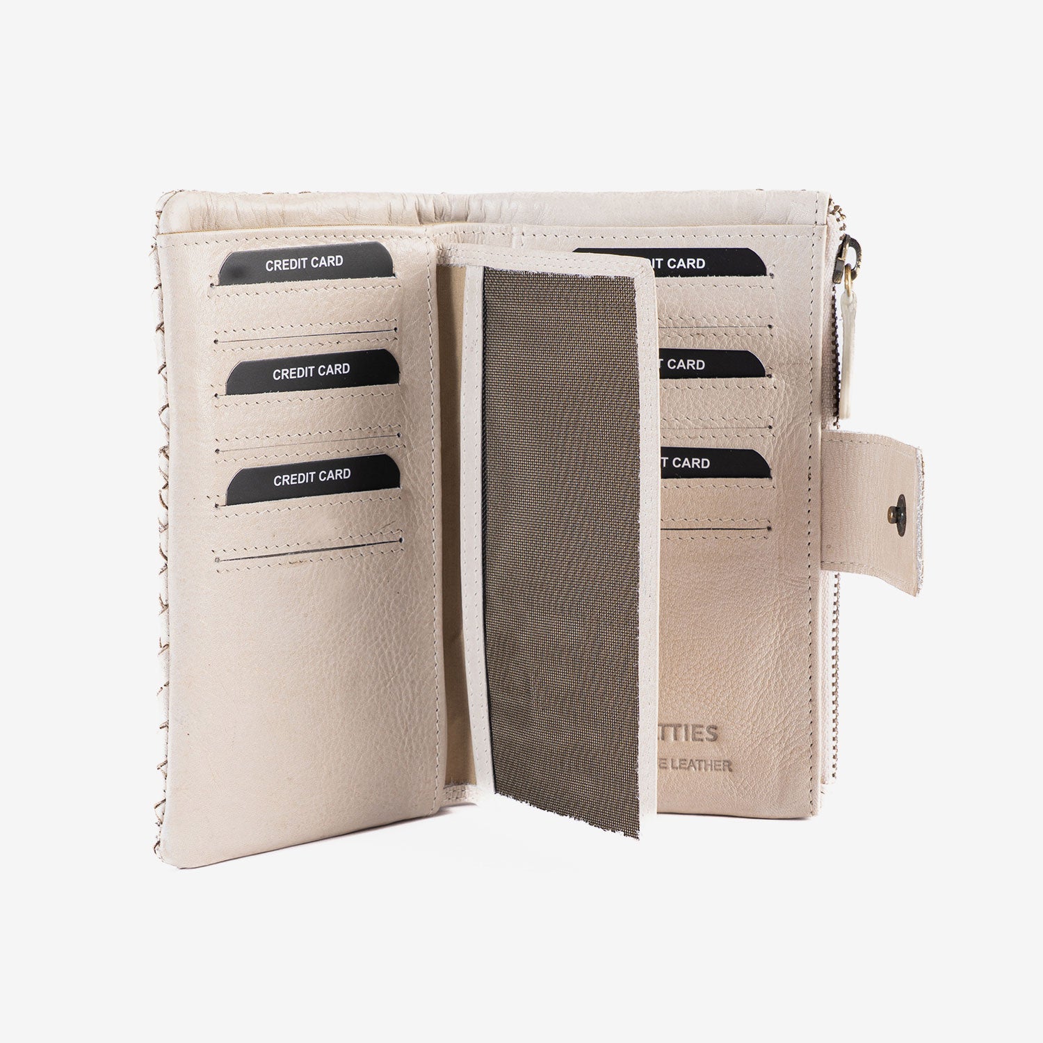 Carteira de senhora, Série Trançada. 16,5 x 9,5 cm