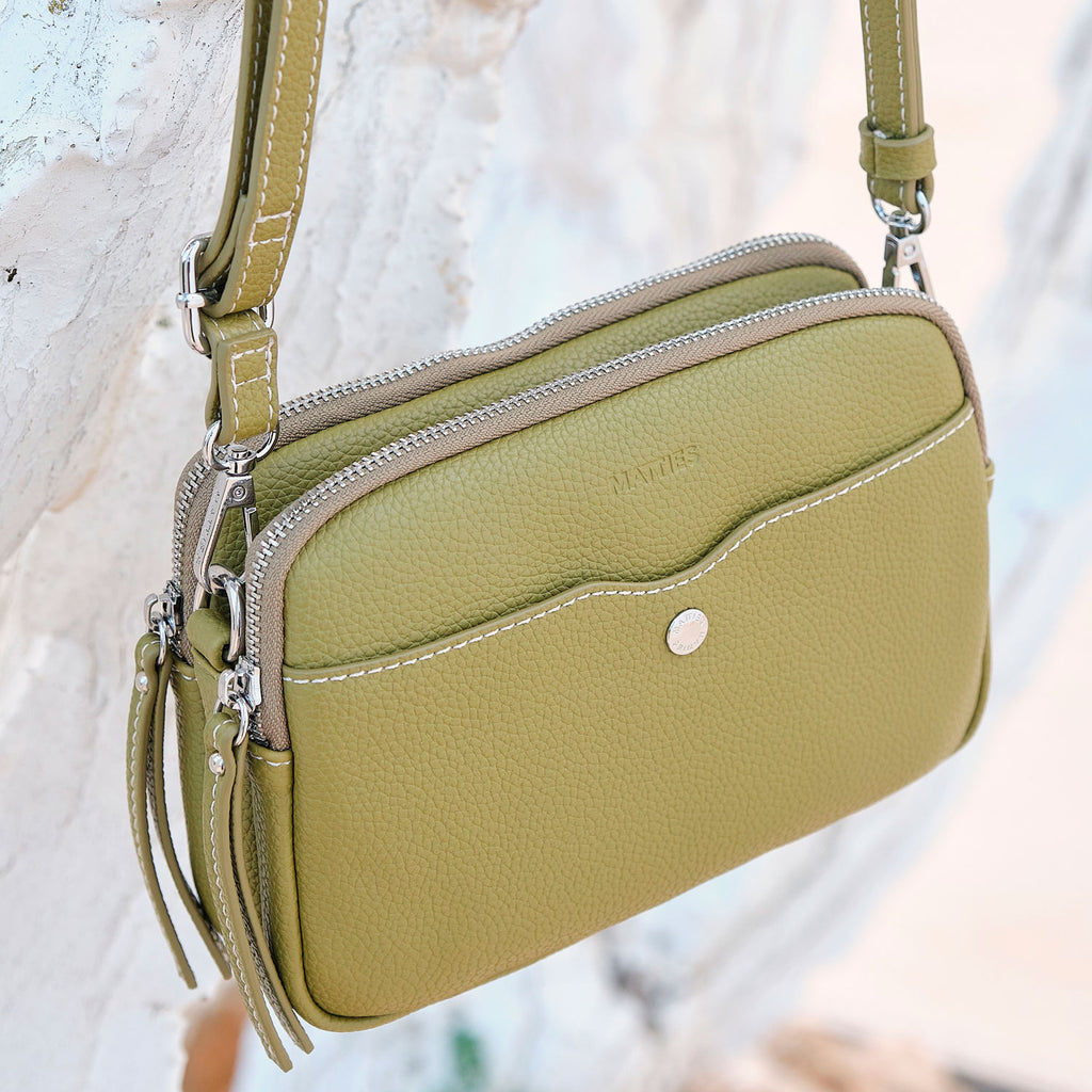 Bolsa de ombro com fecho de correr duplo Minibag