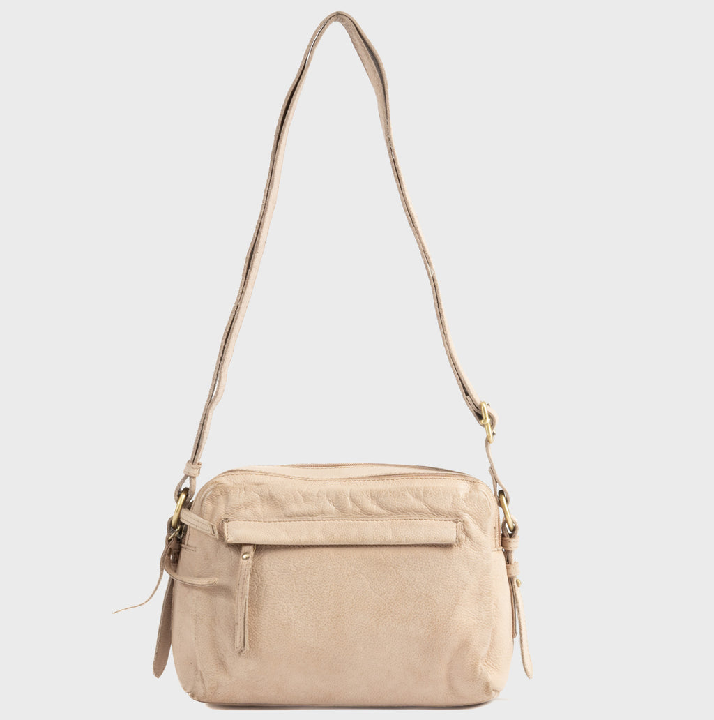 Bolso bandolera de piel natural joven