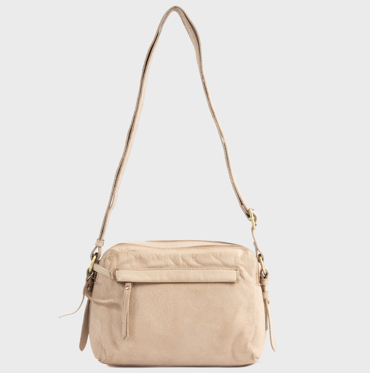 Bolso bandolera de piel natural joven