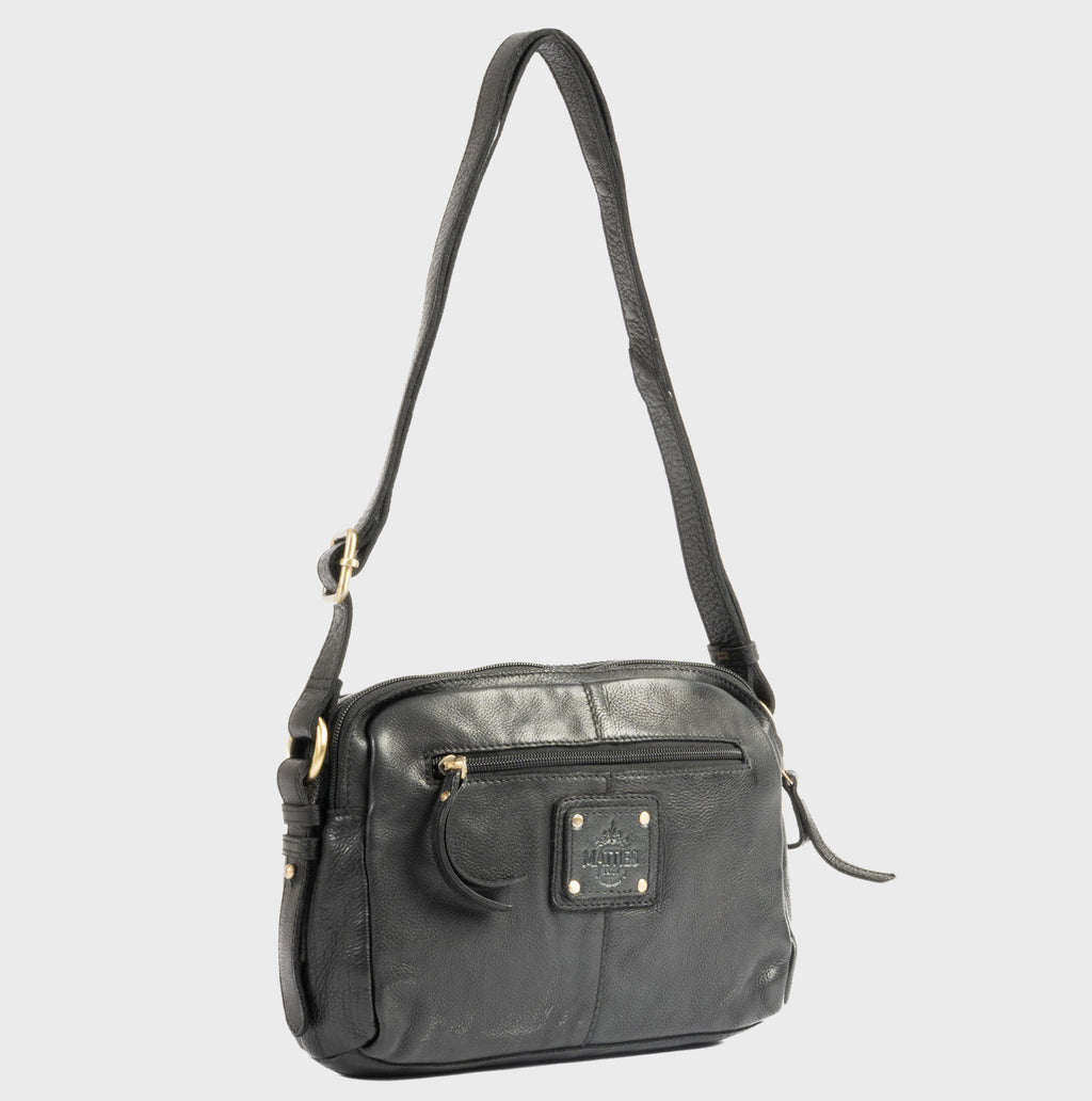 Bolso bandolera de piel natural joven