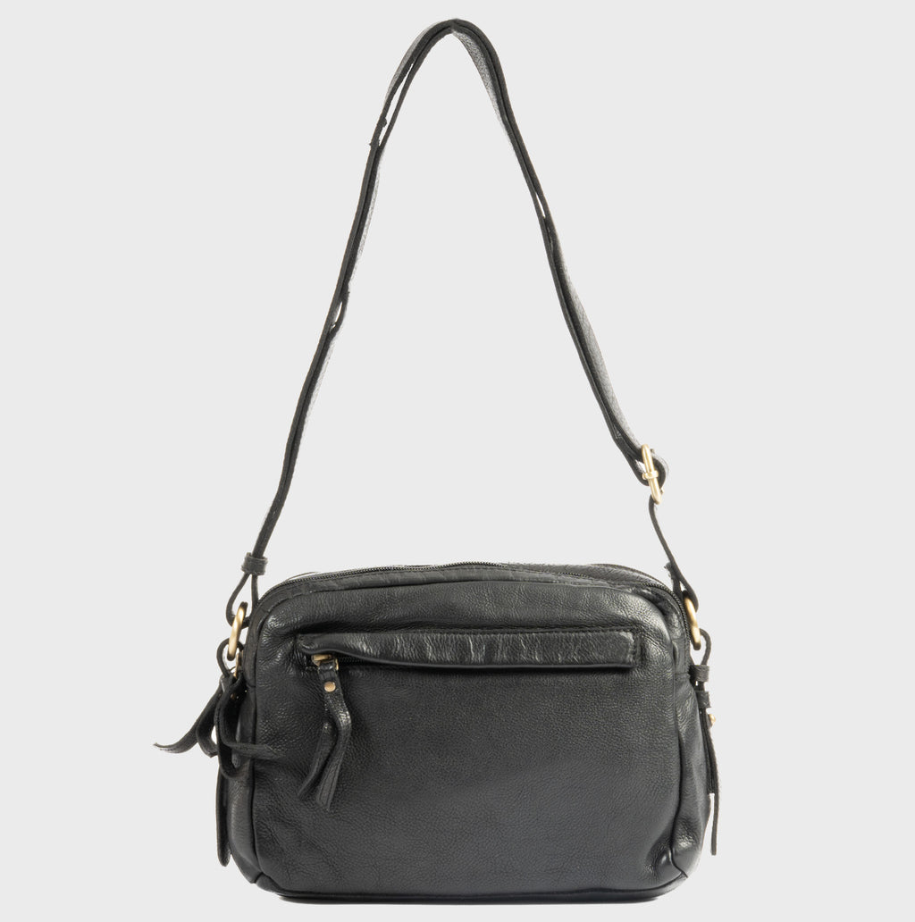 Bolso bandolera de piel natural joven