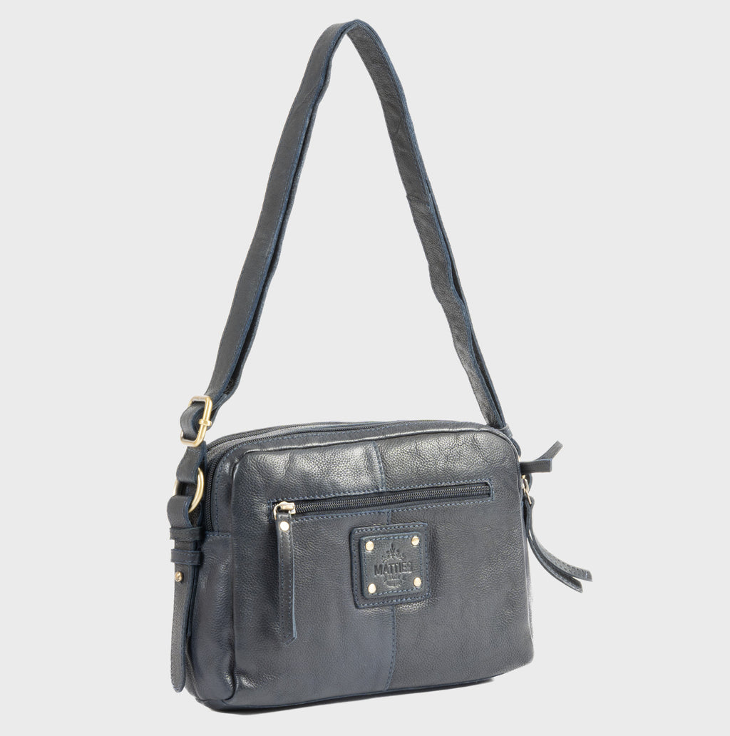 Bolso bandolera de piel natural joven