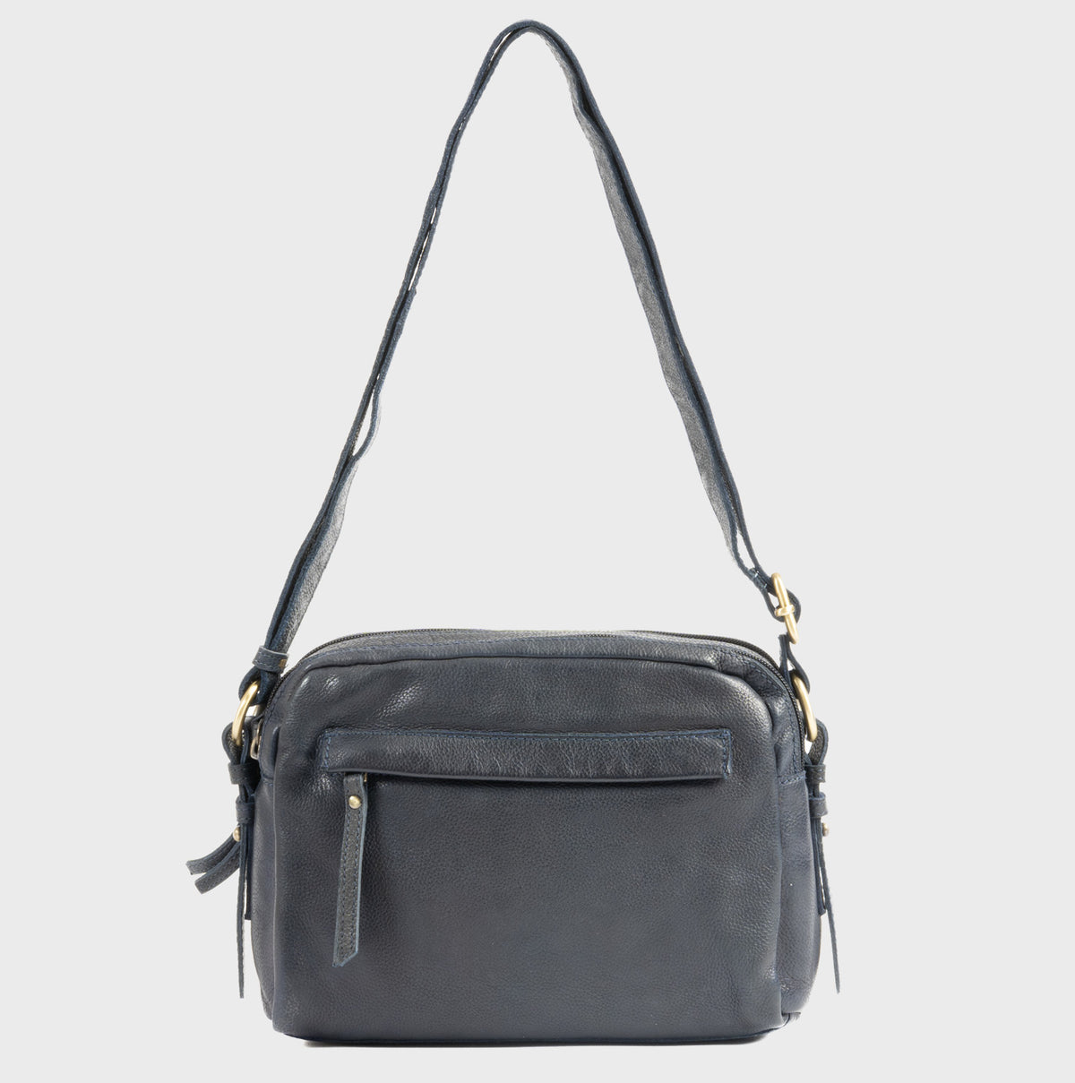 Bolso bandolera de piel natural joven