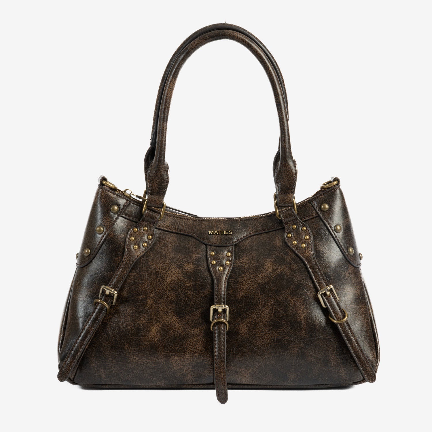 Bolso de hombro con bandolera, Serie Bergen. 34x21x10.5 cm
