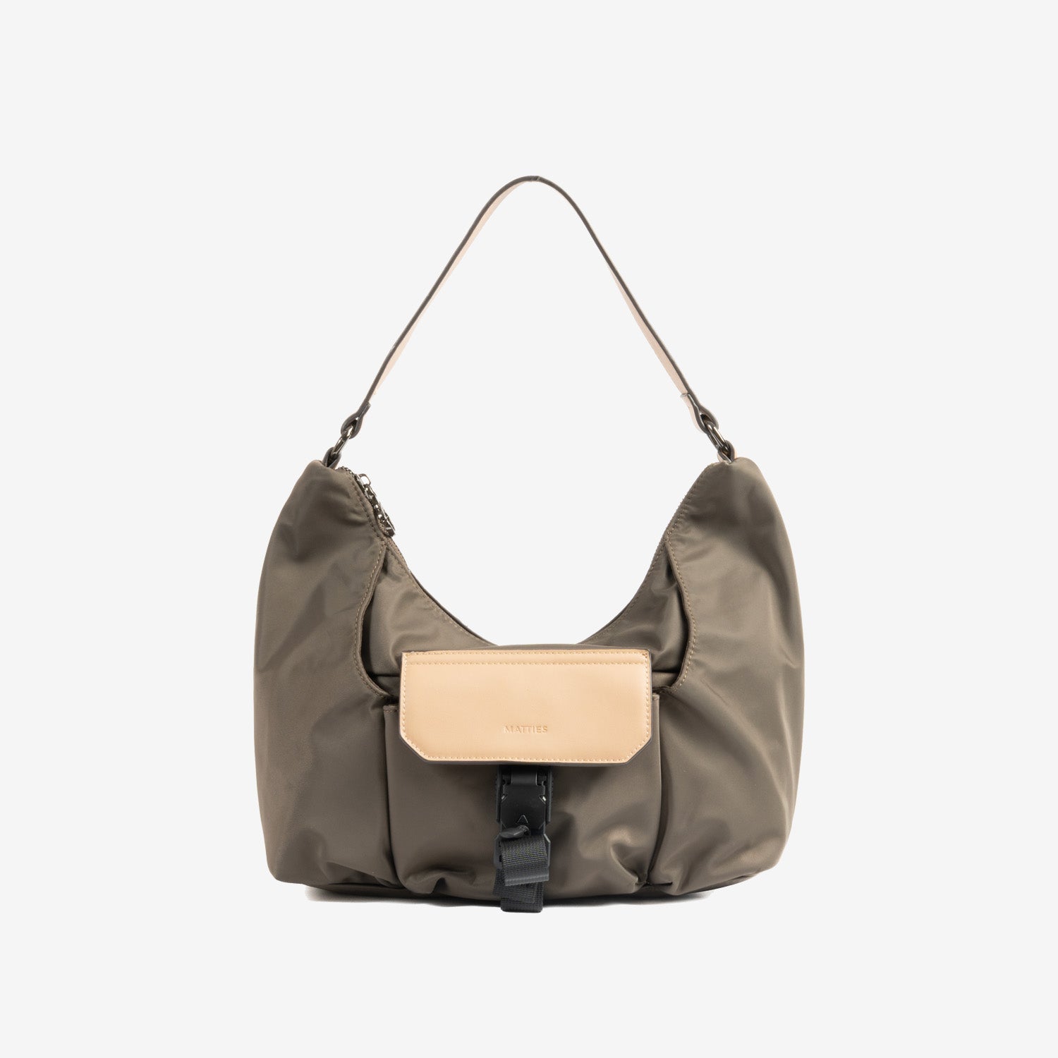 Bolso de hombro con bandolera, Serie Alpes. 30x27x11 cm