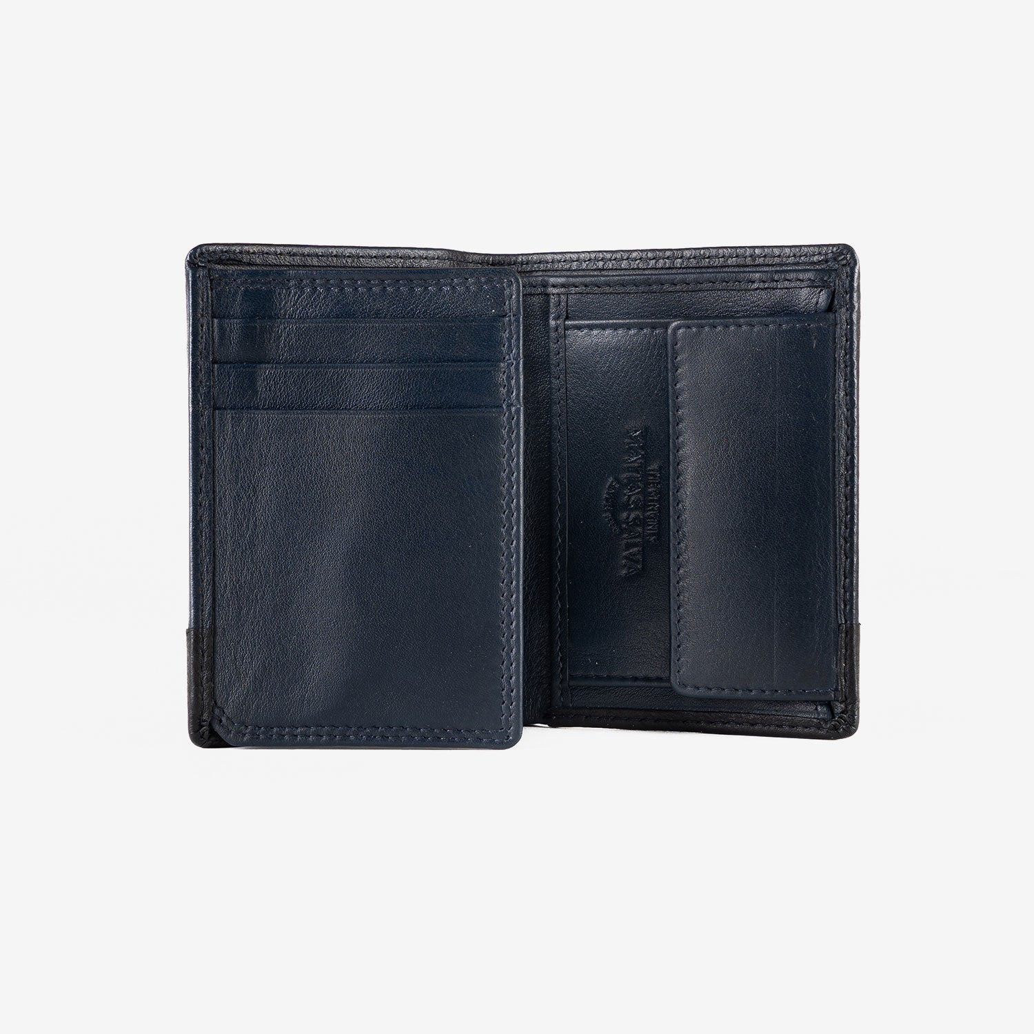 Billetero de piel para hombre, Serie grabada/leather. 8x11 cm - Matties Bags