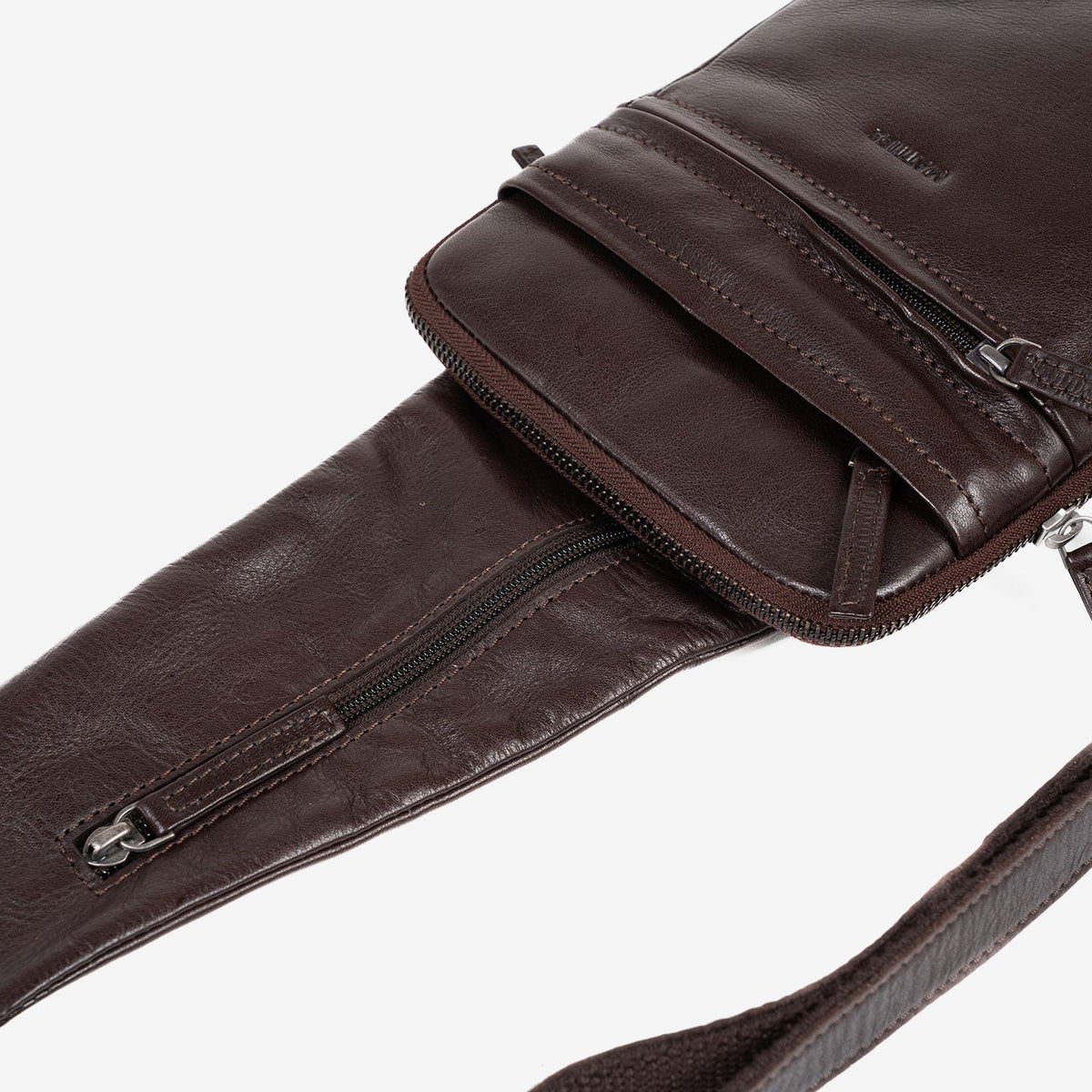 BOLSO BANDOLERA PARA HOMBRE, COLECCIÓN COW SILKY/LEATHER. 17x25 cm - Matties Bags