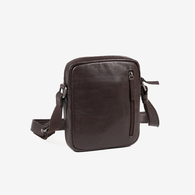 BOLSO BANDOLERA PARA HOMBRE, COLECCIÓN COW SILKY/LEATHER. 18x20 cm - Matties Bags