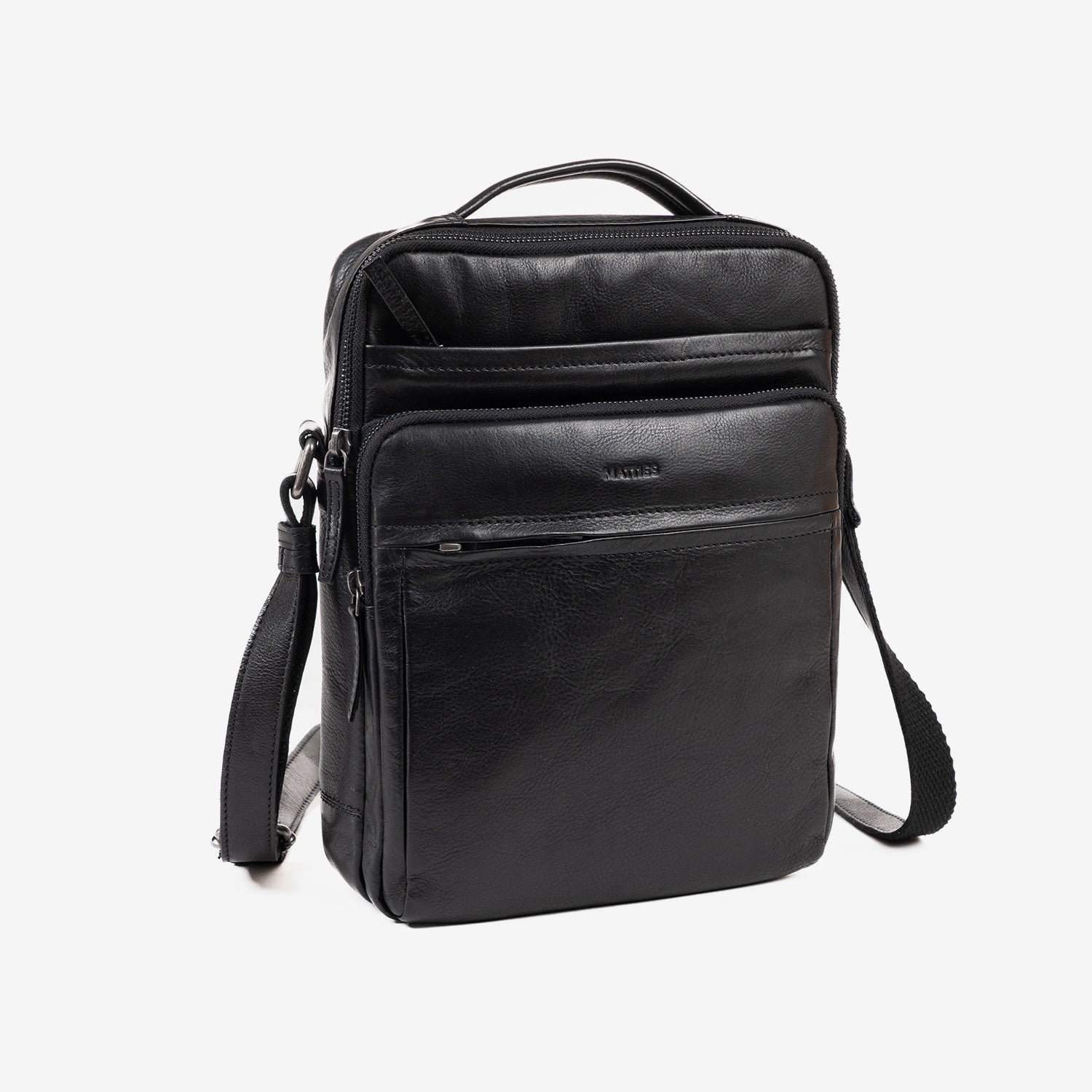 BOLSO BANDOLERA PARA HOMBRE, COLECCIÓN COW SILKY/LEATHER. 24x30 cm - Matties Bags