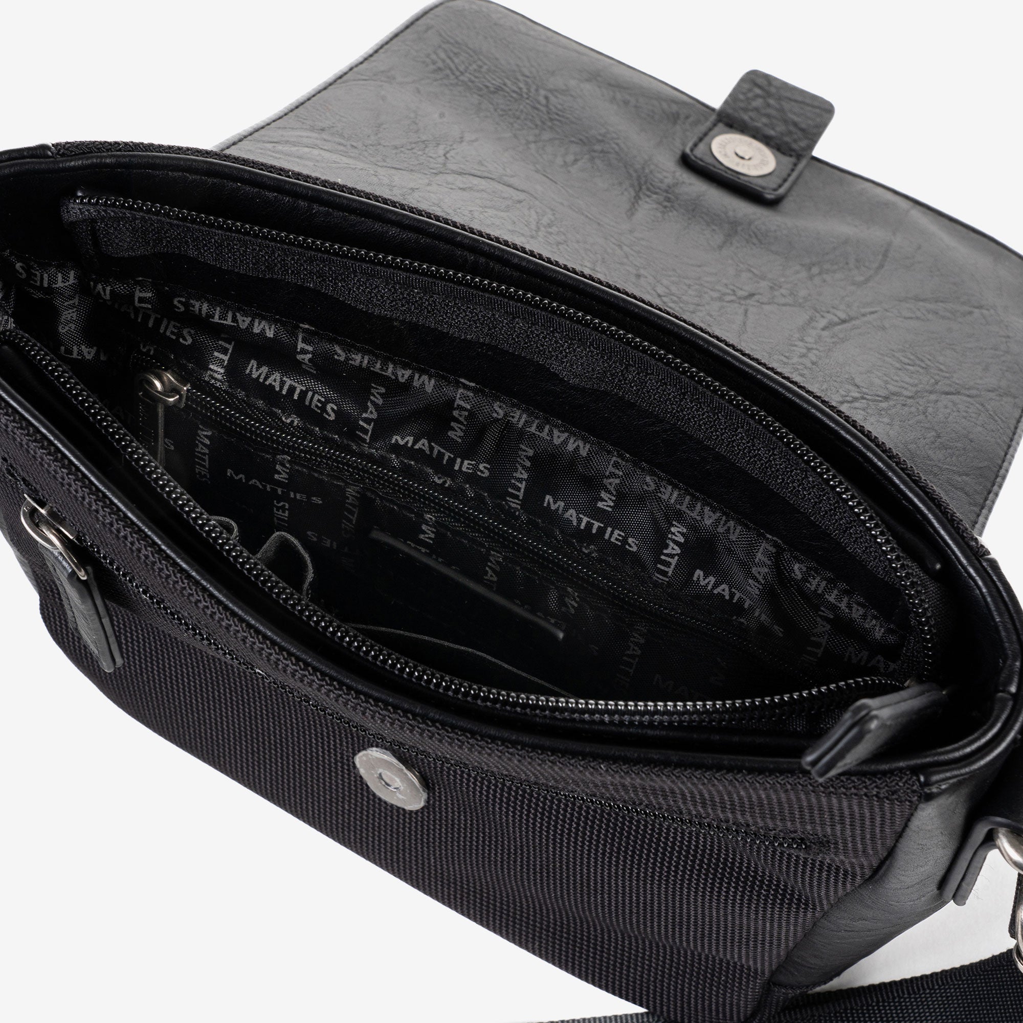 BOLSO BANDOLERA PARA HOMBRE, COLECCIÓN NYLON SPORT. 18.5x21x6.5 cm - Matties Bags