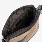 Bolso bandolera para hombre , color marrón, Serie Lona. 21x26.5x5.5 cm - Matties Bags
