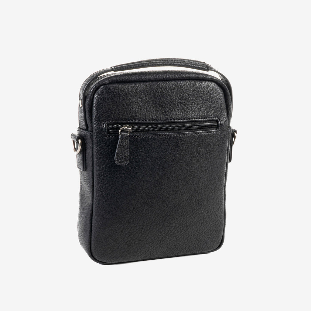 BOLSO BANDOLERA PARA HOMBRE, COLOR Negro, COLECCIÓN NEW NAPPA. 19x24x06 cm - Matties Bags
