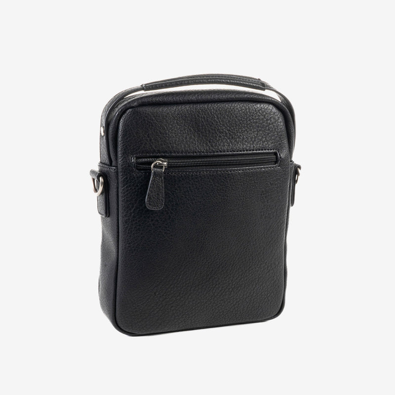 BOLSO BANDOLERA PARA HOMBRE, COLOR Negro, COLECCIÓN NEW NAPPA. 19x24x06 cm - Matties Bags
