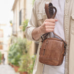 Bolso bandolera para hombre, Serie Classic Sport. 13.5x16 cm - Matties Bags