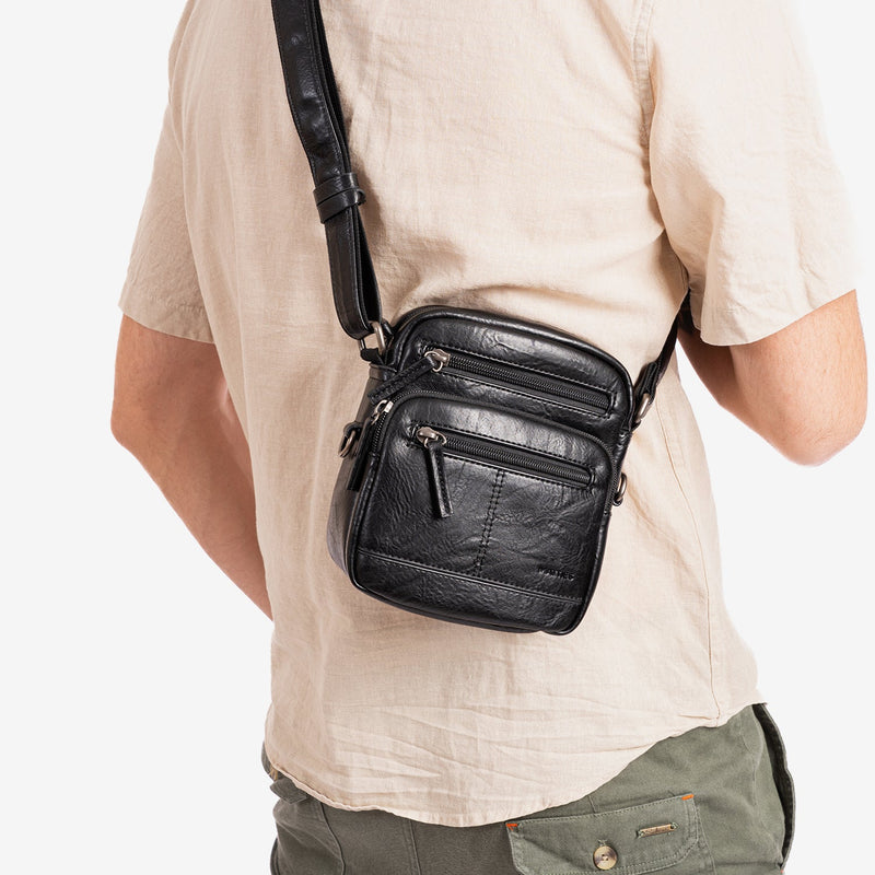 Bolso bandolera para hombre, Serie Classic Sport. 15x18 cm - Matties Bags