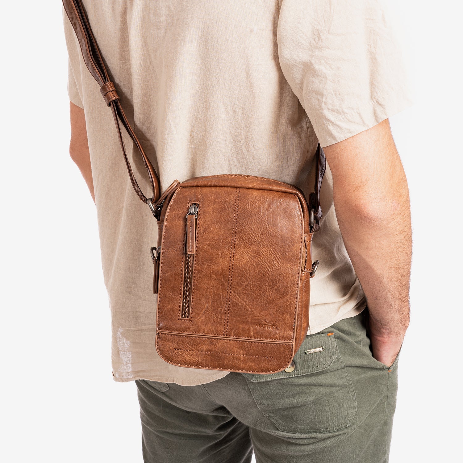 Bolso bandolera para hombre, Serie Classic Sport. 17x22 cm - Matties Bags