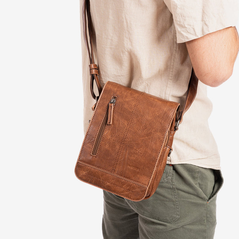 Bolso bandolera para hombre, Serie Classic Sport. 17x22 cm - Matties Bags