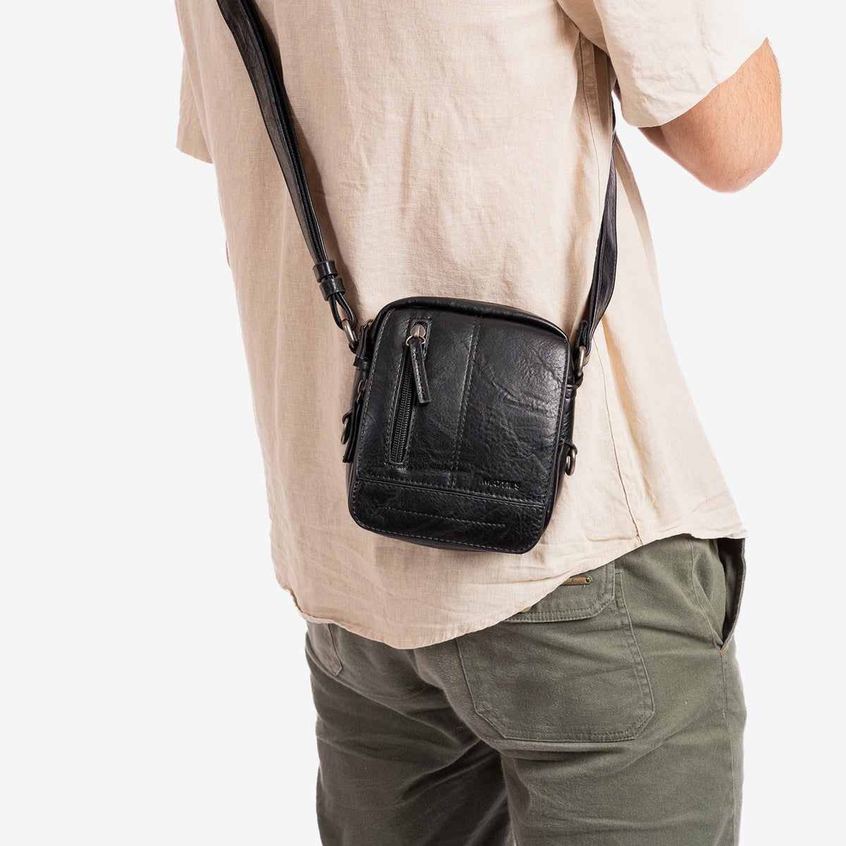Bolso bandolera para hombre, Serie Classic Sport. 17x22 cm - Matties Bags