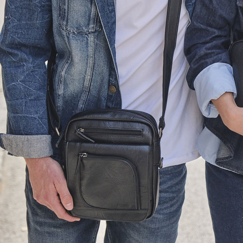 Bolso bandolera para hombre, Serie Classic Sport. 19x23 cm - Matties Bags