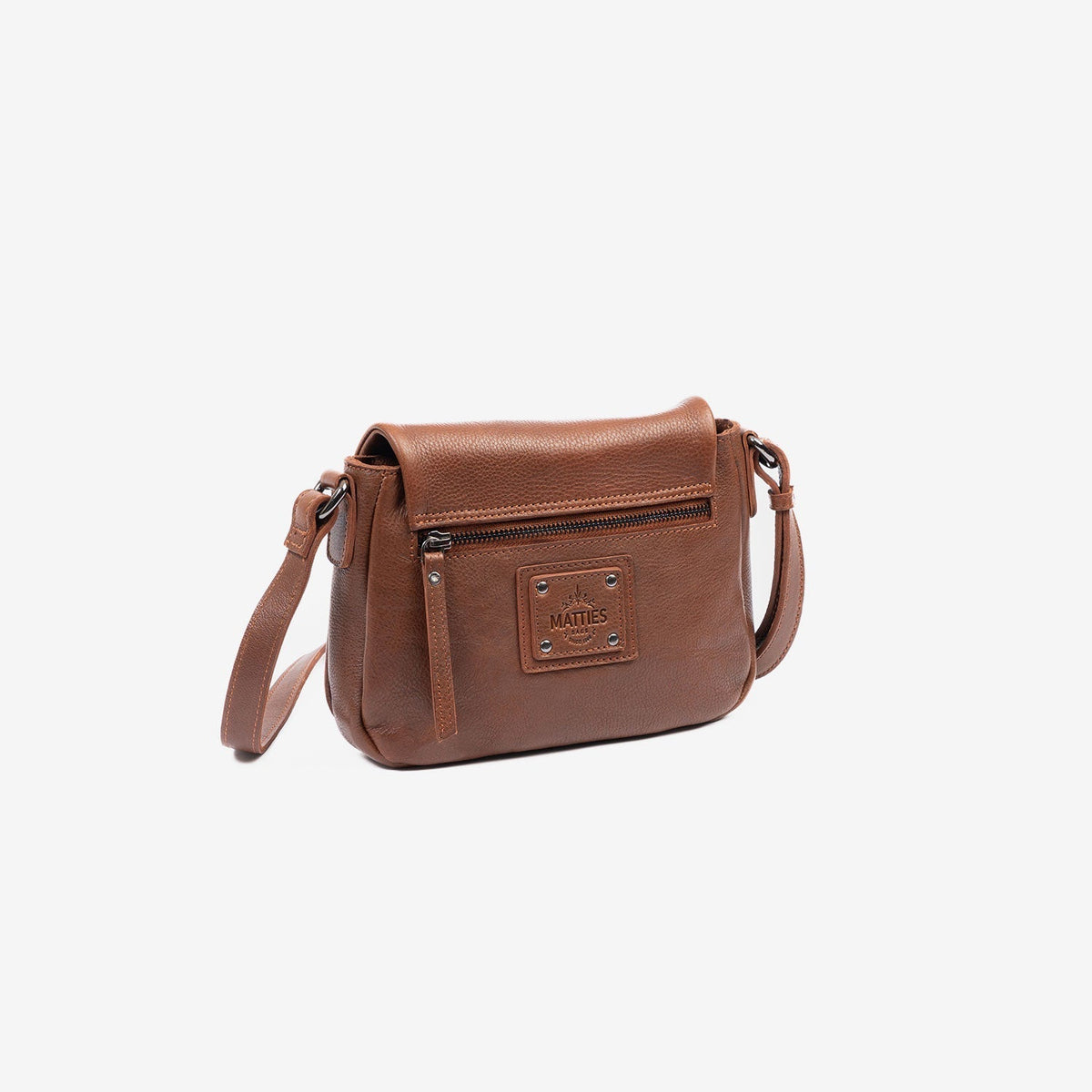 Bolso bandolera, Serie eva/leather. 22.5x15x06 cm - Matties Bags