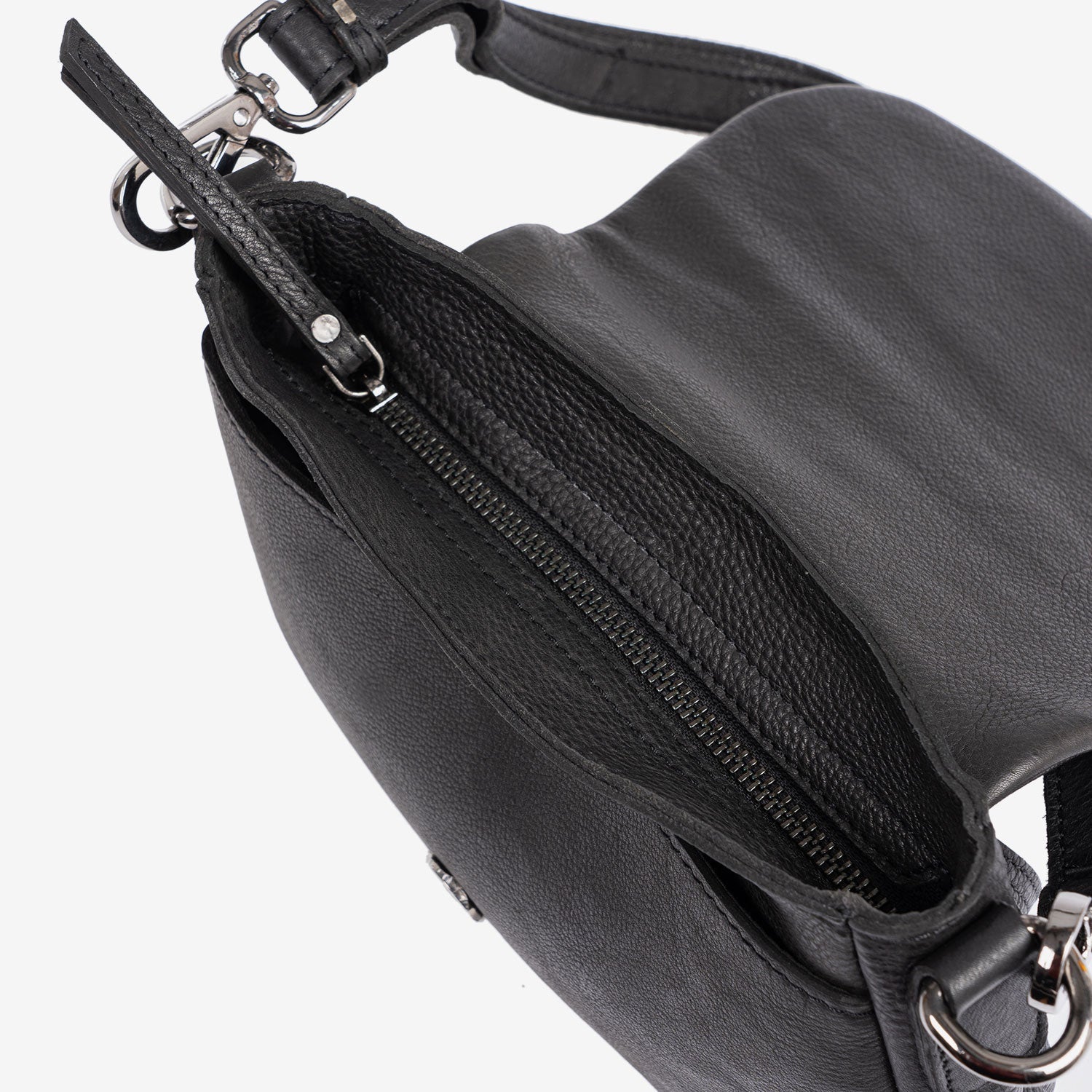 Bolso bandolera, Serie eva/leather. 22.5x15x06 cm - Matties Bags