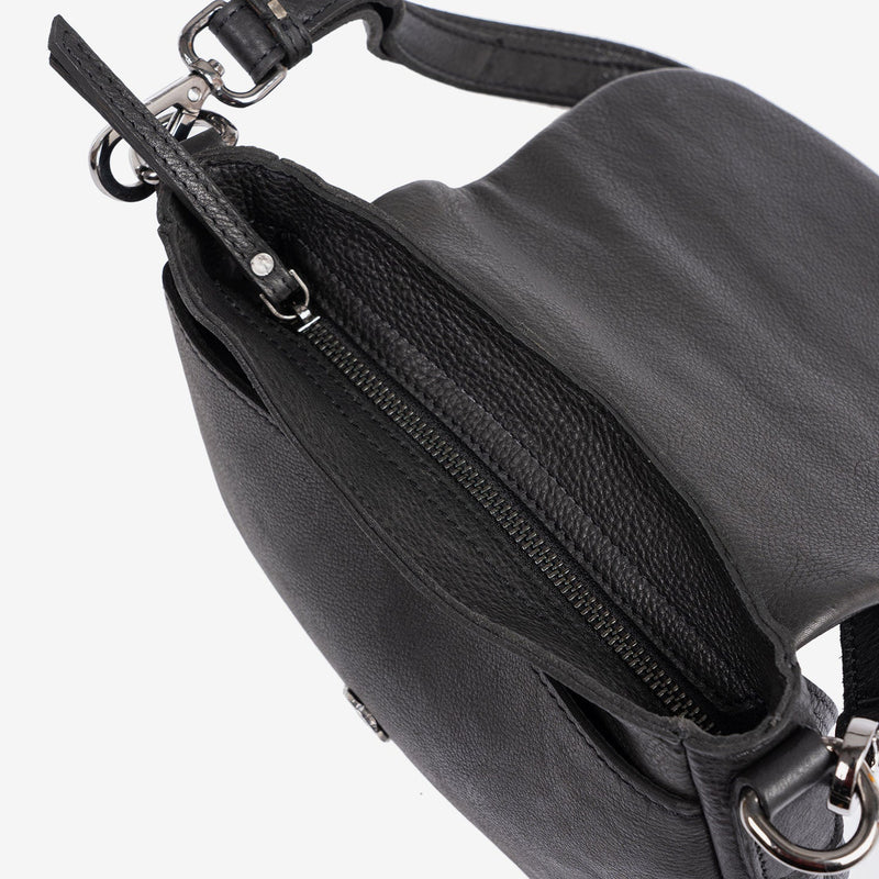 Bolso bandolera, Serie eva/leather. 22.5x15x06 cm - Matties Bags