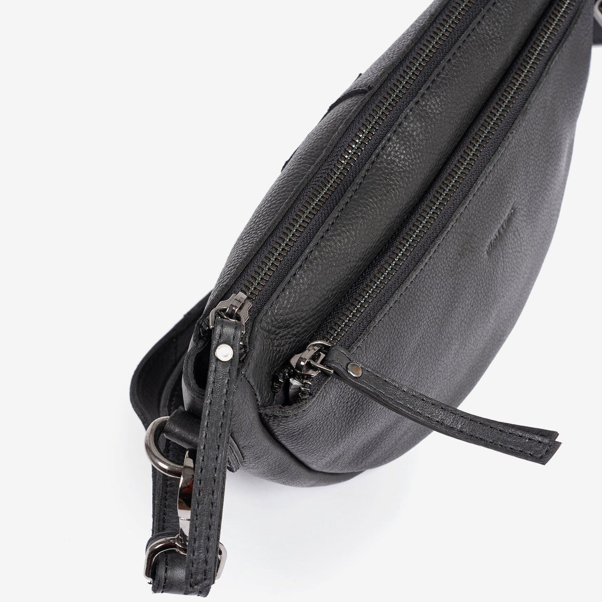 Bolso bandolera, Serie eva/leather. 24x14x07 cm - Matties Bags