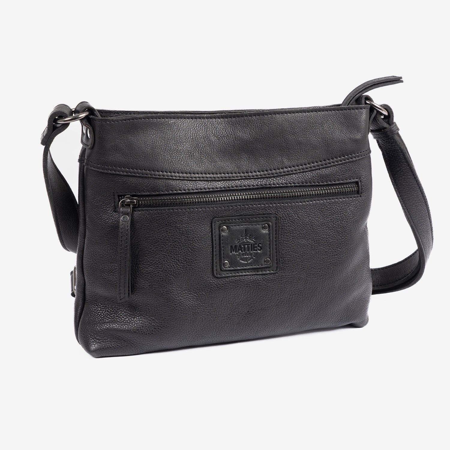 Bolso bandolera, Serie eva/leather. 27x23x05 cm - Matties Bags