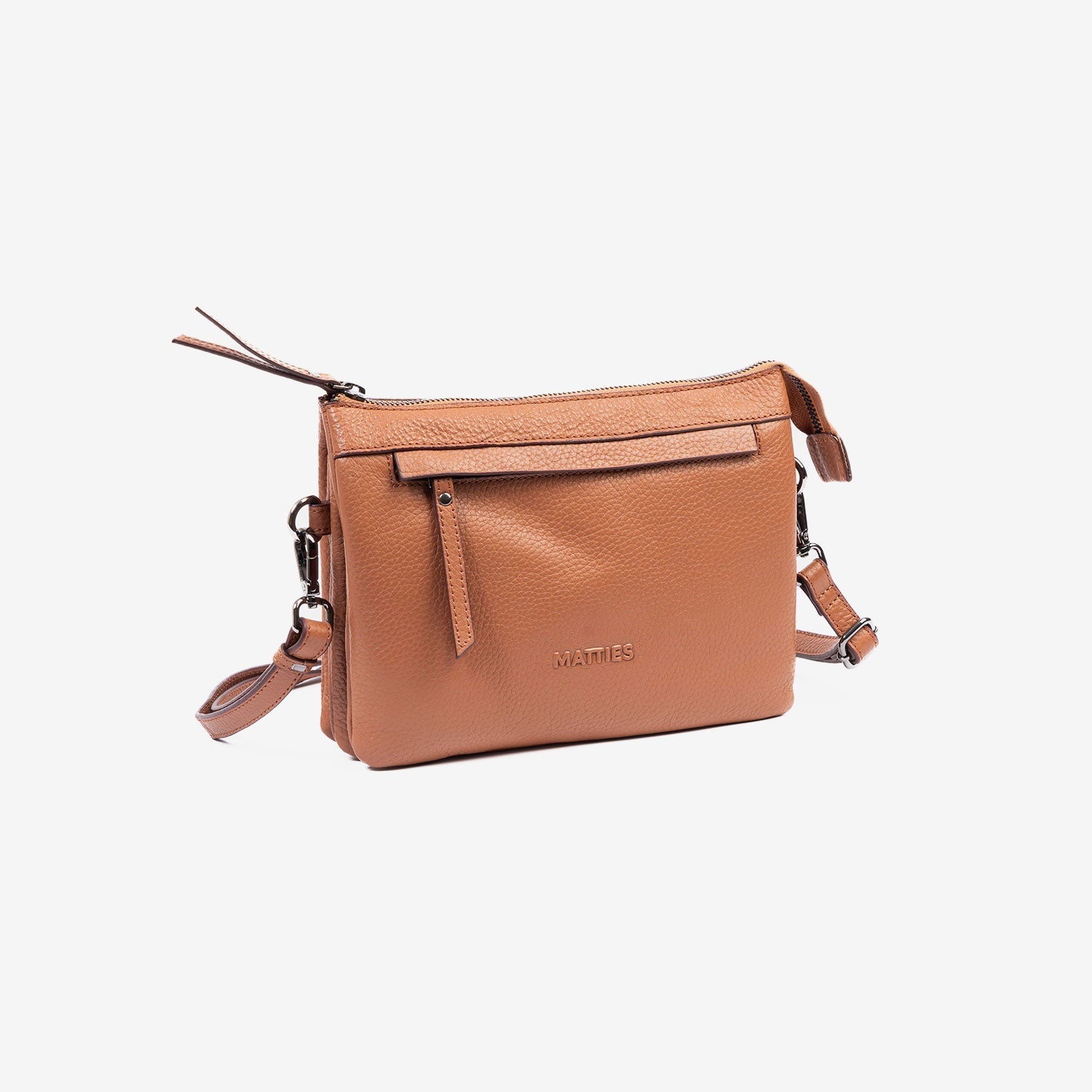 Bolso bandolera, Serie floater/leather. 25.5x17x07 cm - Matties Bags