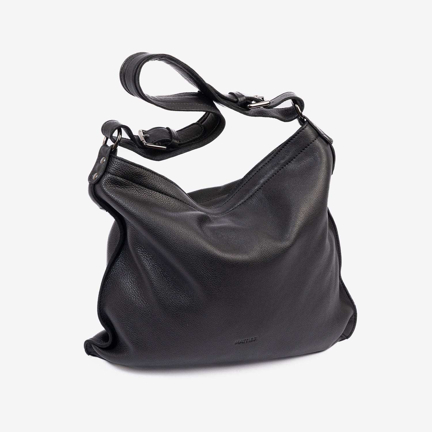 Bolso de hombro con bandolera, Serie eva/leather. 34x31x05 cm - Matties Bags