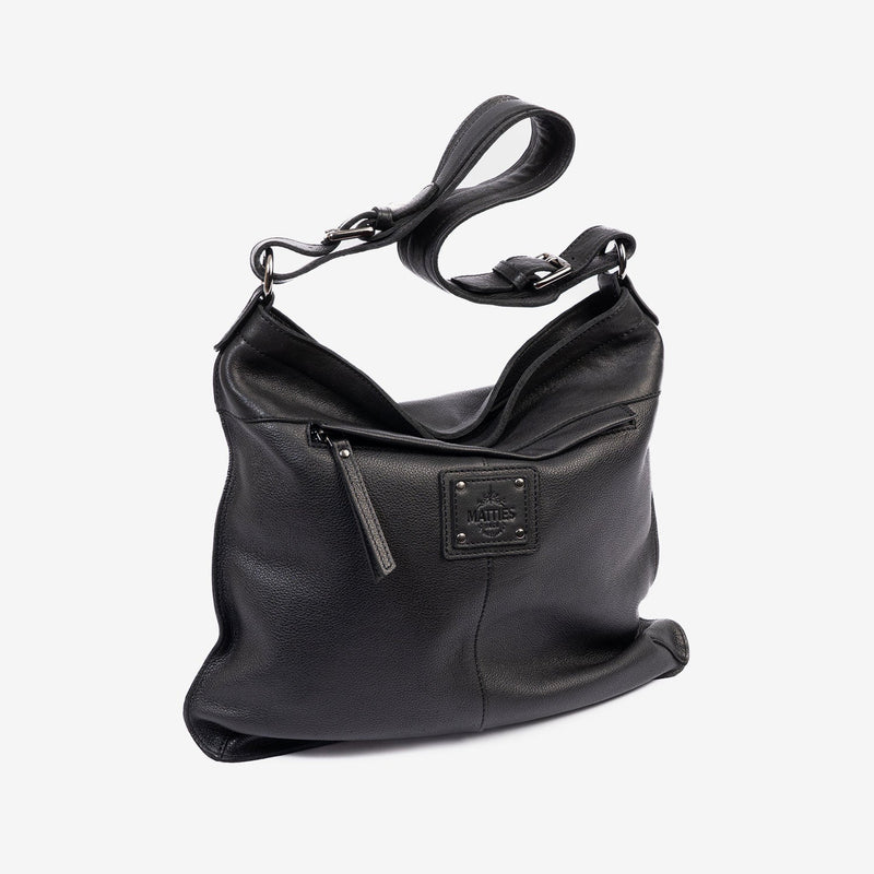 Bolso de hombro con bandolera, Serie eva/leather. 34x31x05 cm - Matties Bags