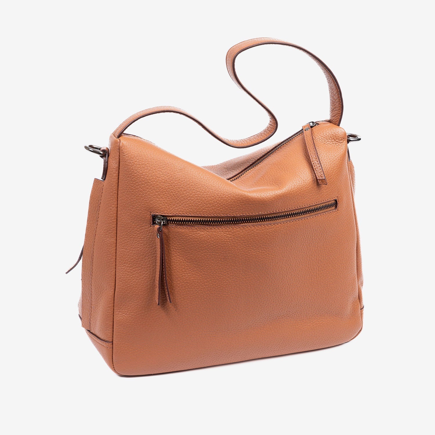 Bolso de hombro con bandolera, Serie floater/leather. 34x29x10 cm - Matties Bags