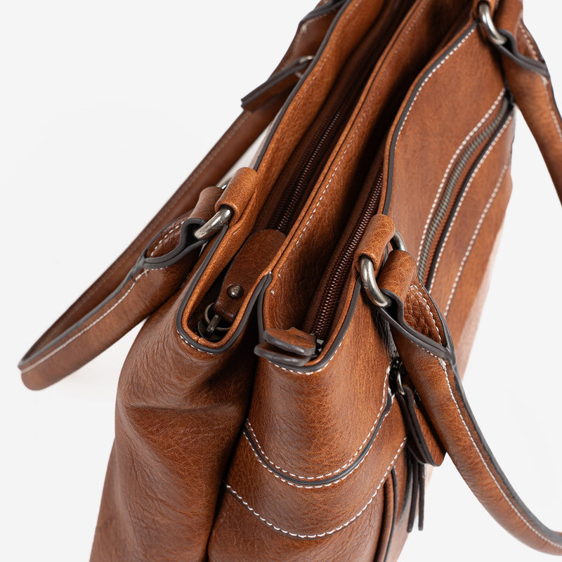 Bolso de hombro, Serie Clásicos. 36x25x12 cm - Matties Bags