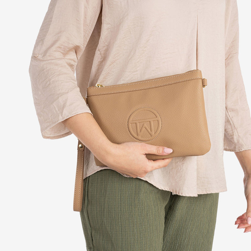 Bolso de mano con bandolera, Serie carteras mano. 26x17 cm - Matties Bags