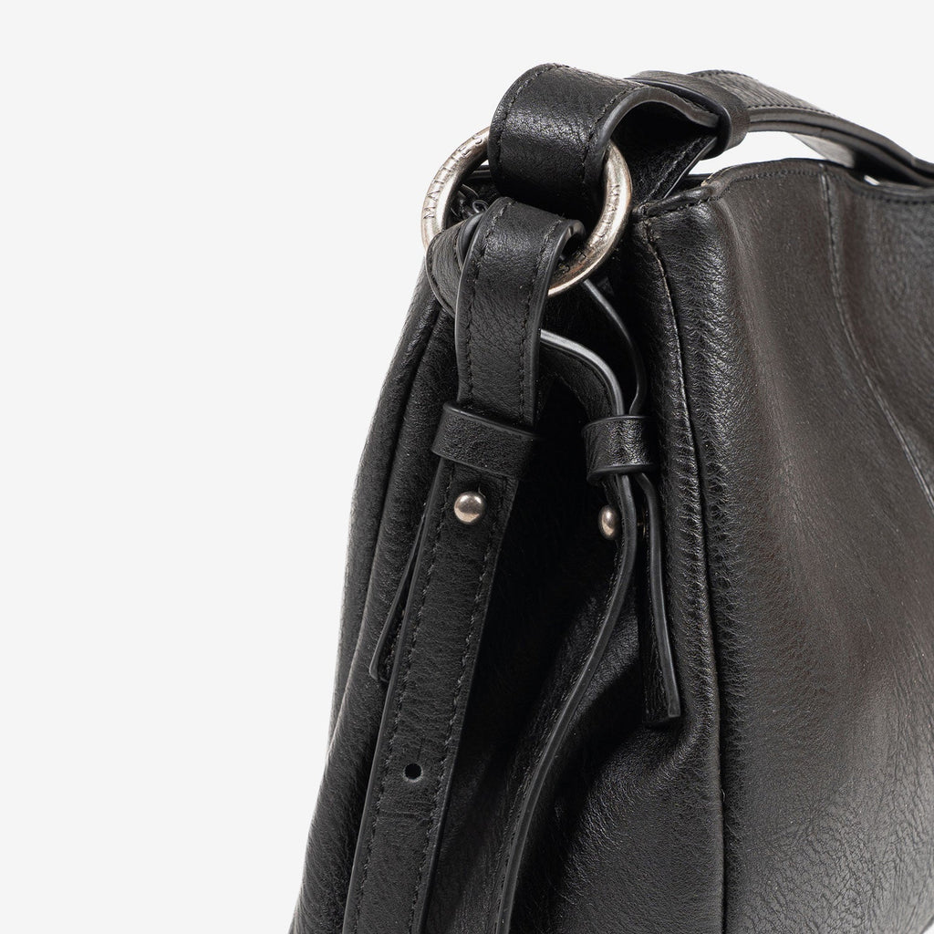 BOLSO DE MUJER, COLOR NEGRO - V, SERIE NEW CLASSIC. 24x19x10.5 CM - Matties Bags
