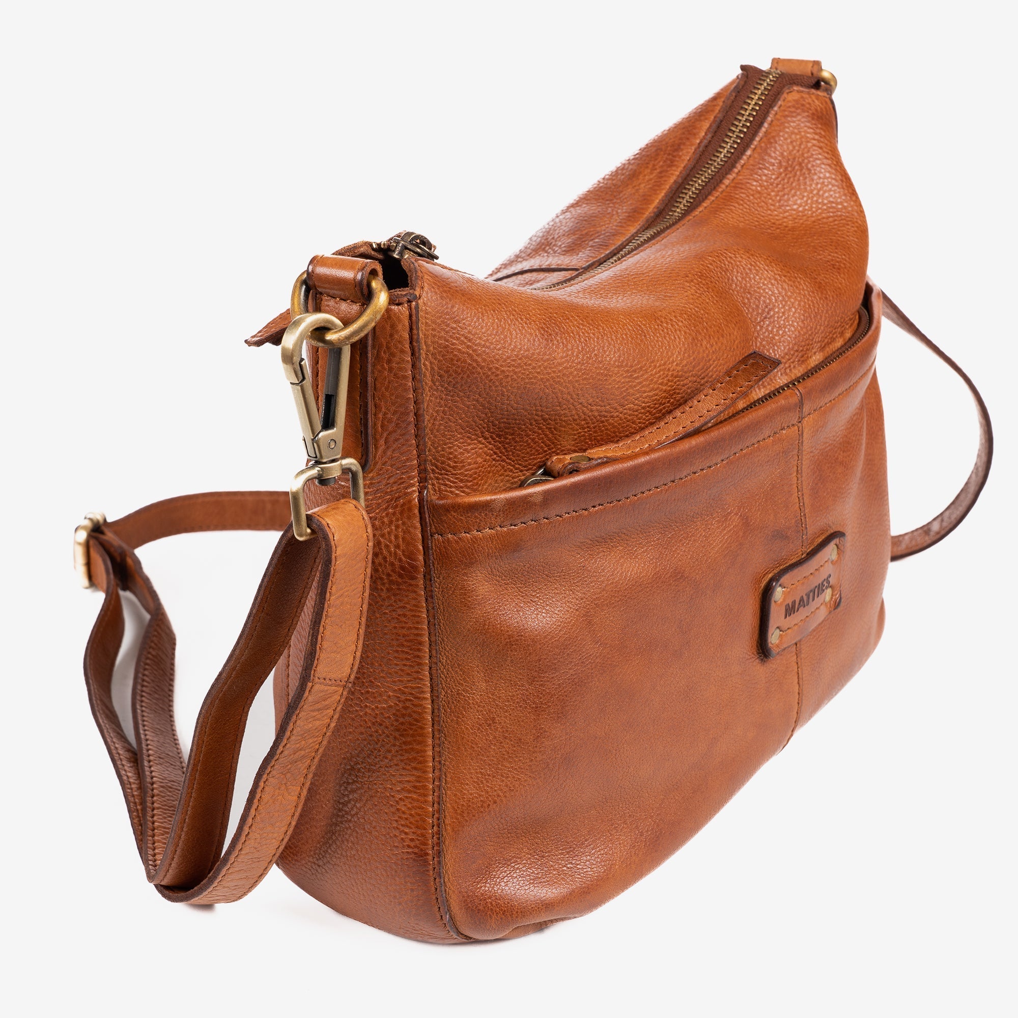 BOLSO PIEL LAVADA PARA MUJER, 30x24x11 CM - Matties Bags