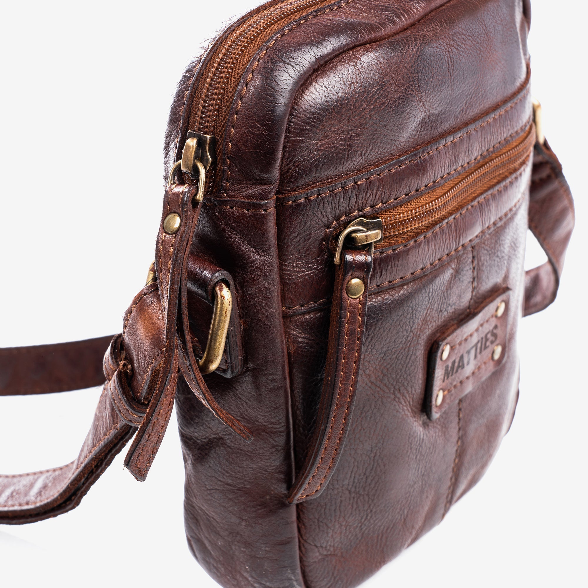 Bolso reportero para hombre, Colección antic leather - Matties Bags