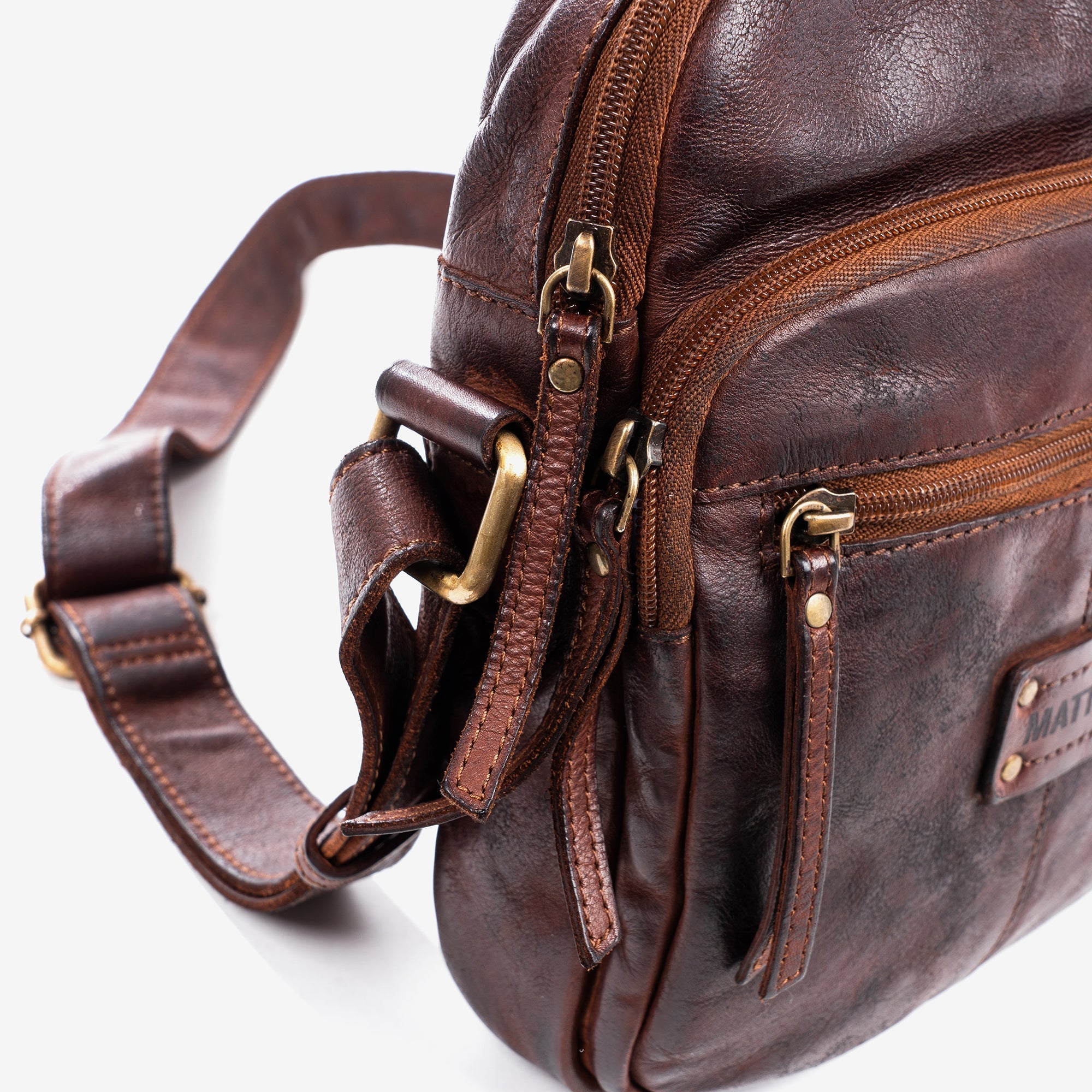 Bolso reportero para hombre, Colección antic leather - Matties Bags