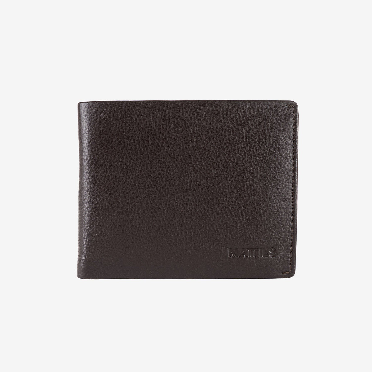 Cartera de piel para hombre, Serie spongy/leather. 12x9.5 cm - Matties Bags