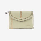 Cartera de piel para mujer, Serie stitch leather. 13.5x9.5 cm - Matties Bags