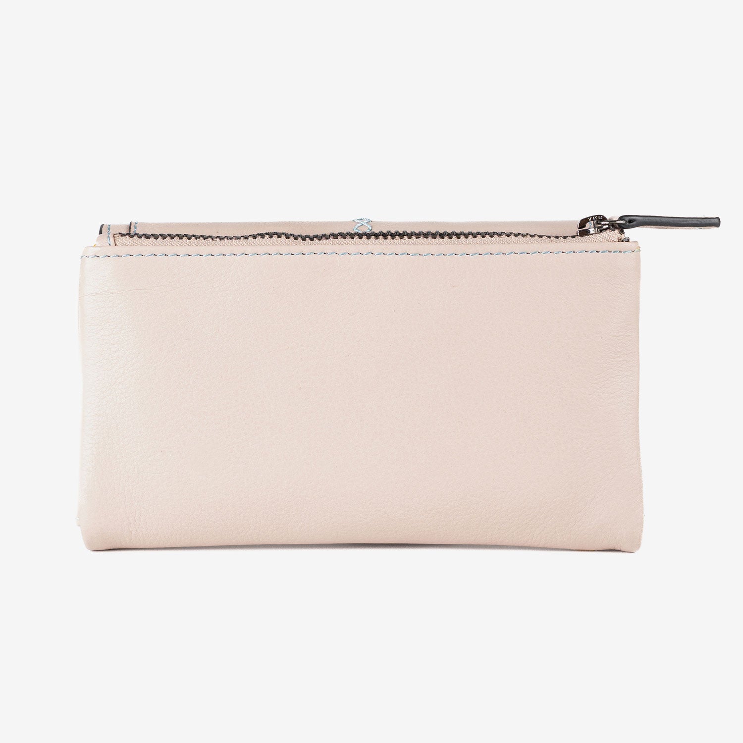 Cartera de piel para mujer, Serie stitch leather. 17x10 cm - Matties Bags