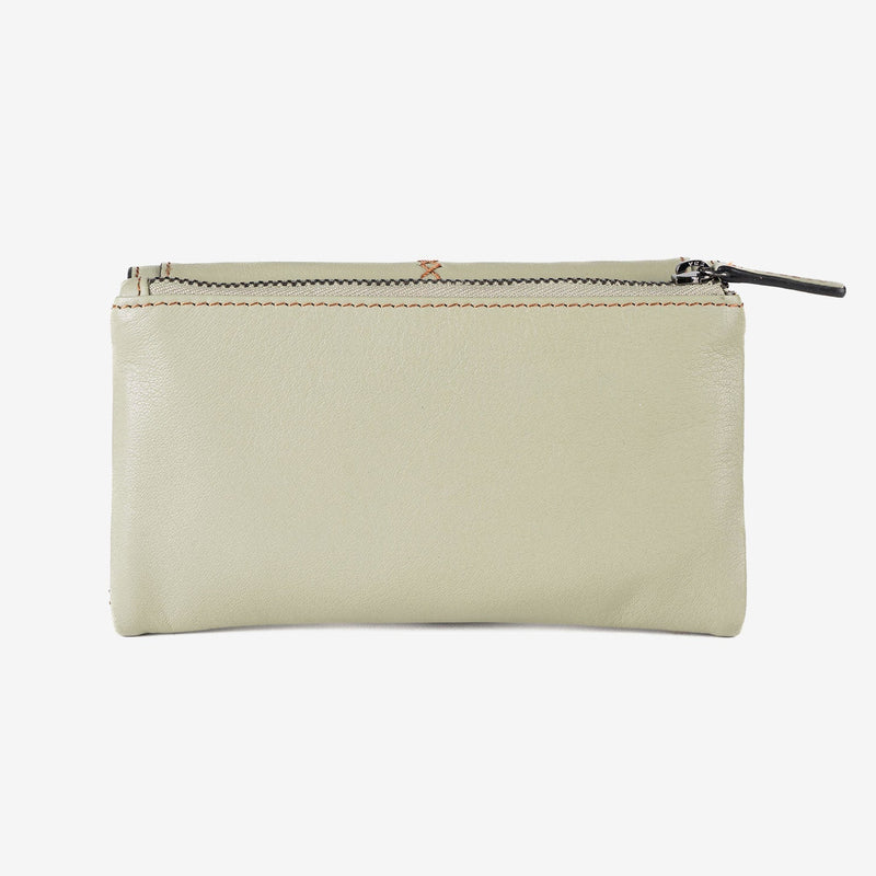 Cartera de piel para mujer, Serie stitch leather. 17x10 cm - Matties Bags