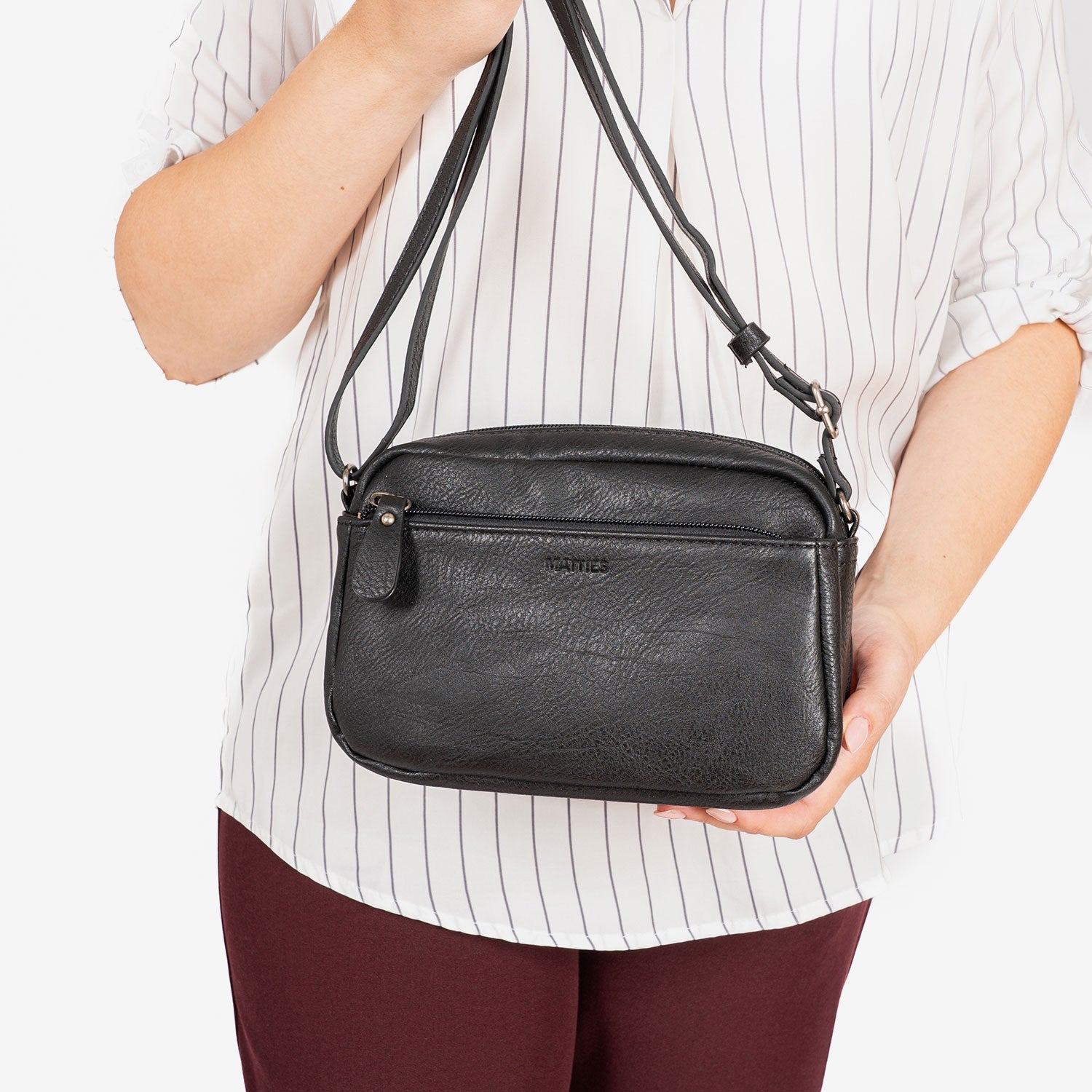 MINI BOLSO BANDOLERA PARA MUJER, SERIE MINIBAGS ESMERALDA. 20x13x8 cm - Matties Bags