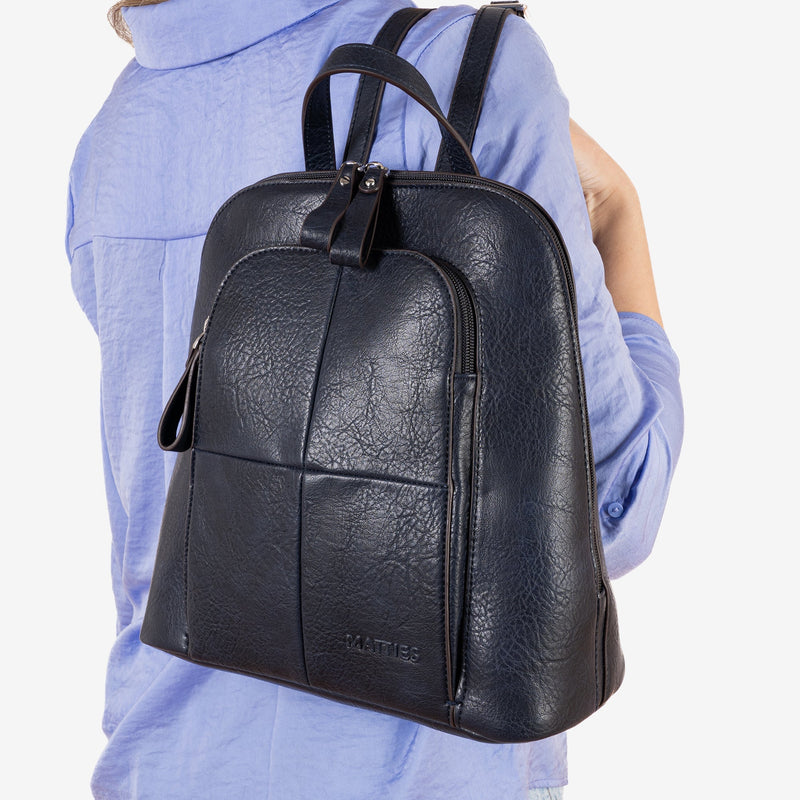 Mochila de mujer, Serie Mochilas - 27.5x30x12 cm - Matties Bags