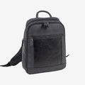 Mochila para hombre, color negro, Colección canvas. 27x36x9 cm - Matties Bags
